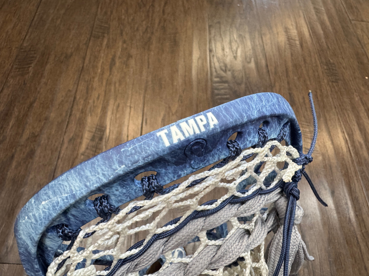 Signature Contract Pro Defense | Tampa Bay Lightning Solid + Marbling + Logo | 7D Mesh | Strung