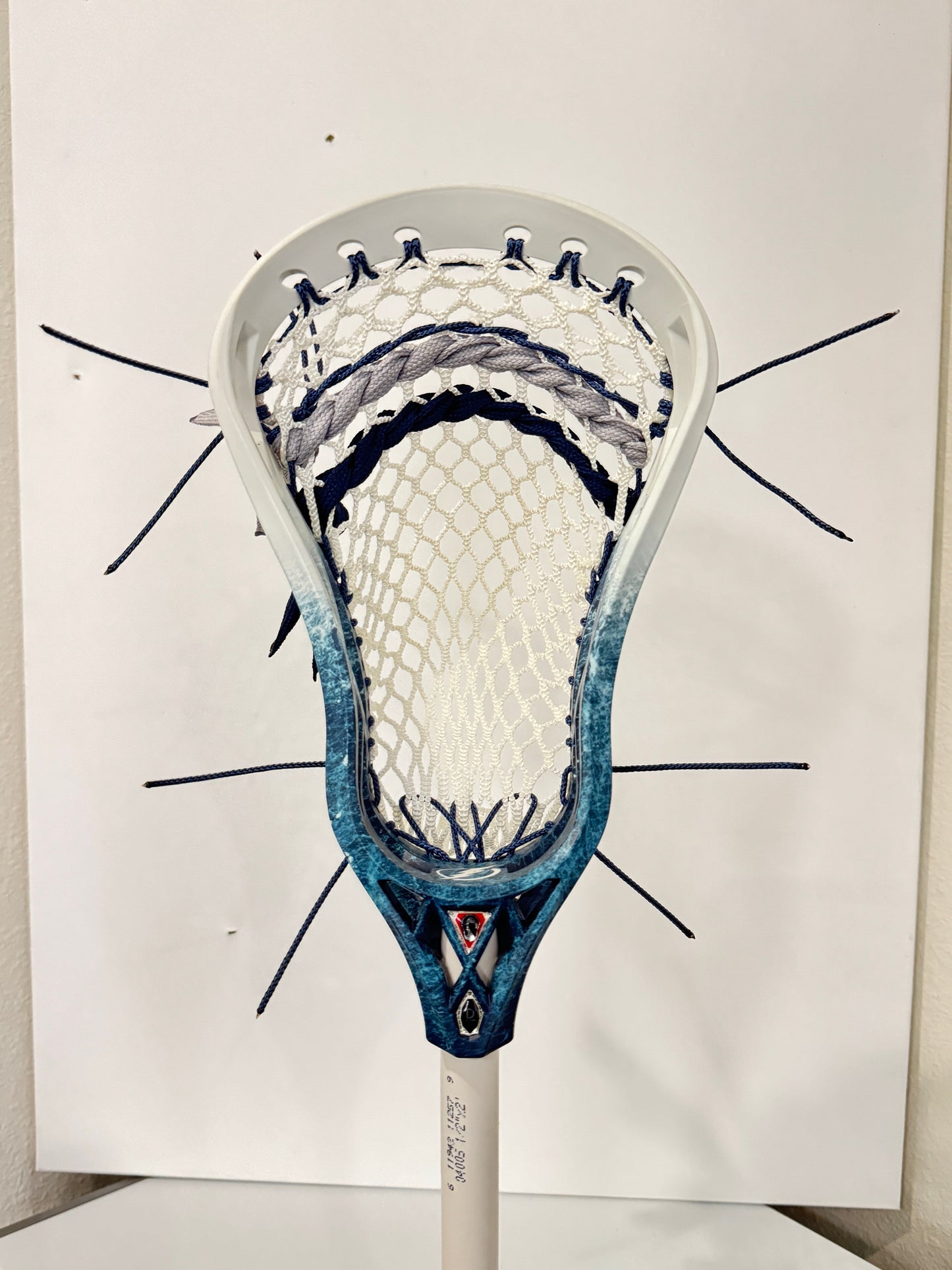 Signature Contract Pro Defense | Tampa Bay Lightning Bottom Fade + Marbling + Logo | 10D Mesh | Strung