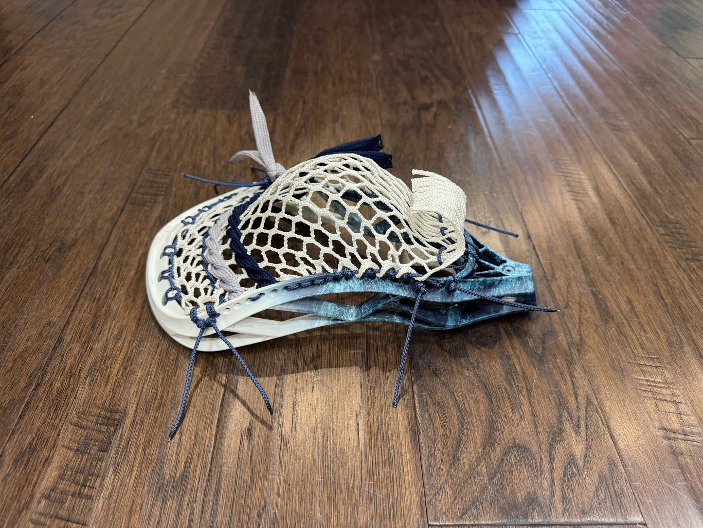 Signature Contract Pro Defense | Tampa Bay Lightning Bottom Fade + Marbling + Logo | 10D Mesh | Strung