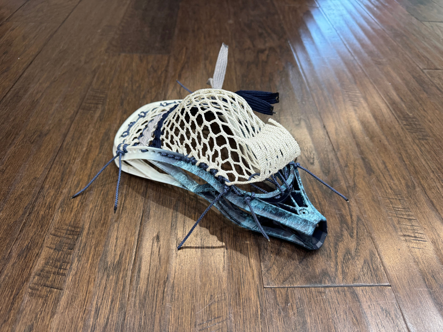 Signature Contract Pro Defense | Tampa Bay Lightning Bottom Fade + Marbling + Logo | 10D Mesh | Strung