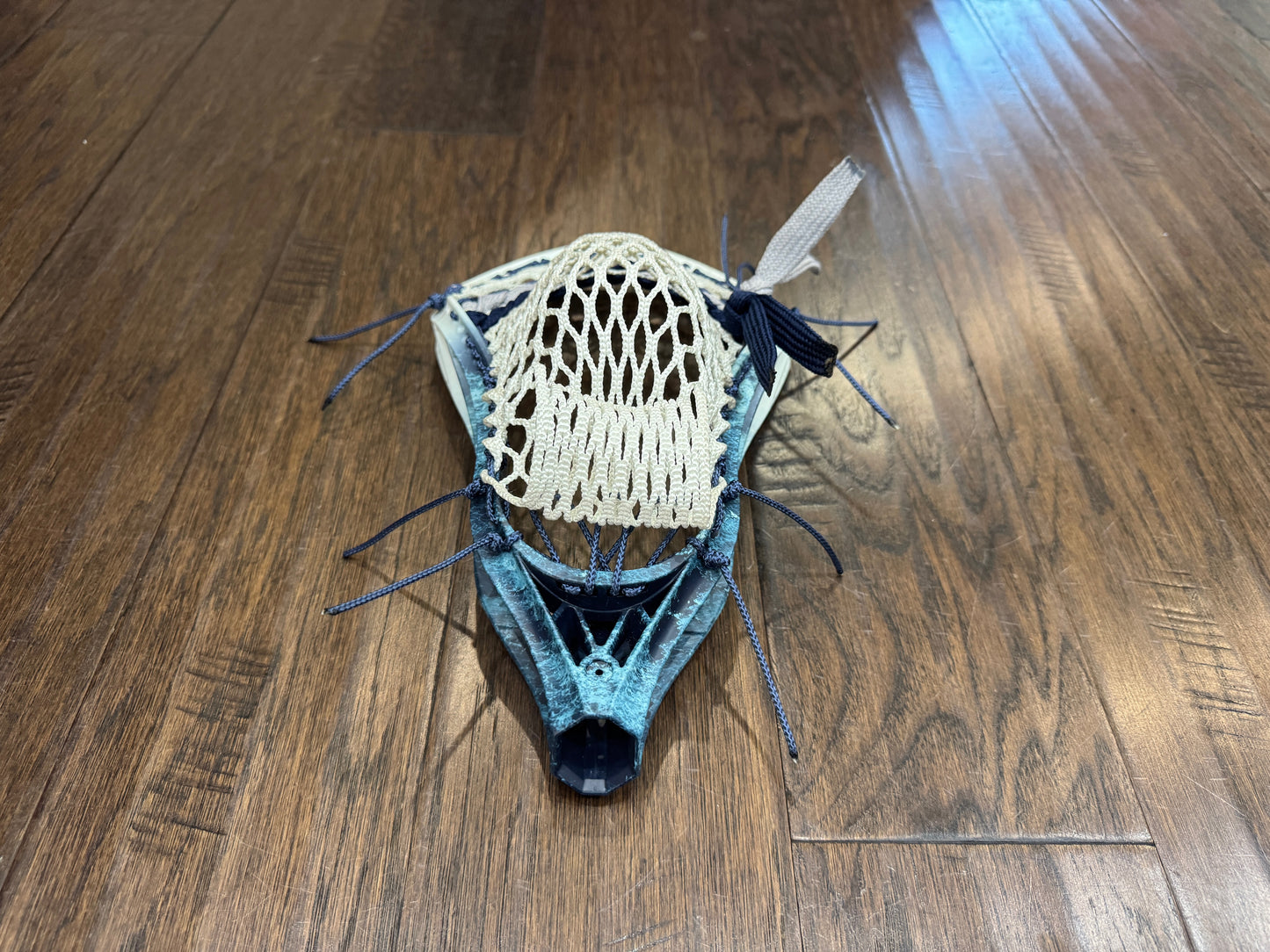 Signature Contract Pro Defense | Tampa Bay Lightning Bottom Fade + Marbling + Logo | 10D Mesh | Strung