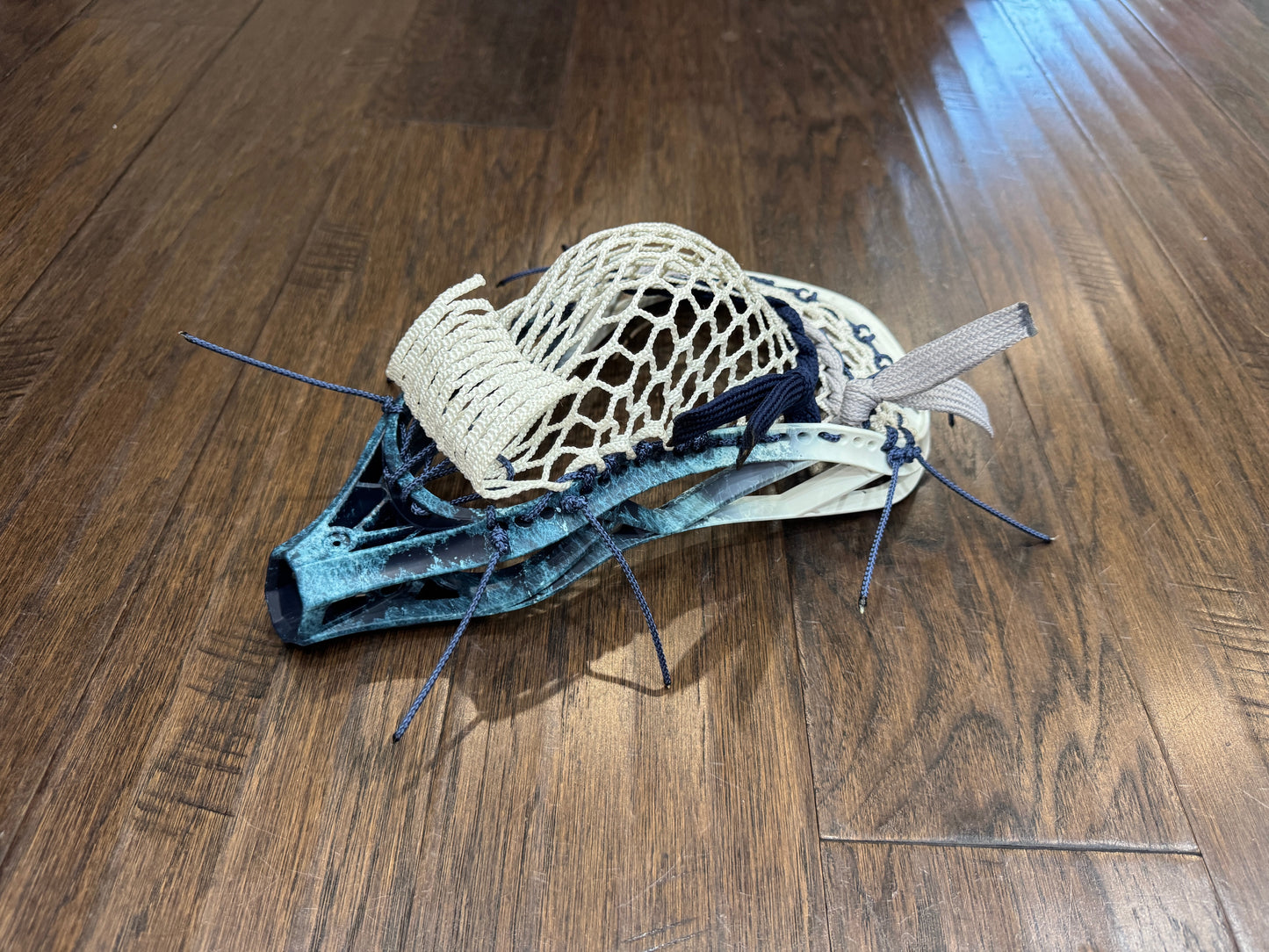 Signature Contract Pro Defense | Tampa Bay Lightning Bottom Fade + Marbling + Logo | 10D Mesh | Strung