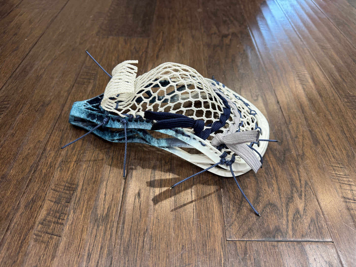 Signature Contract Pro Defense | Tampa Bay Lightning Bottom Fade + Marbling + Logo | 10D Mesh | Strung