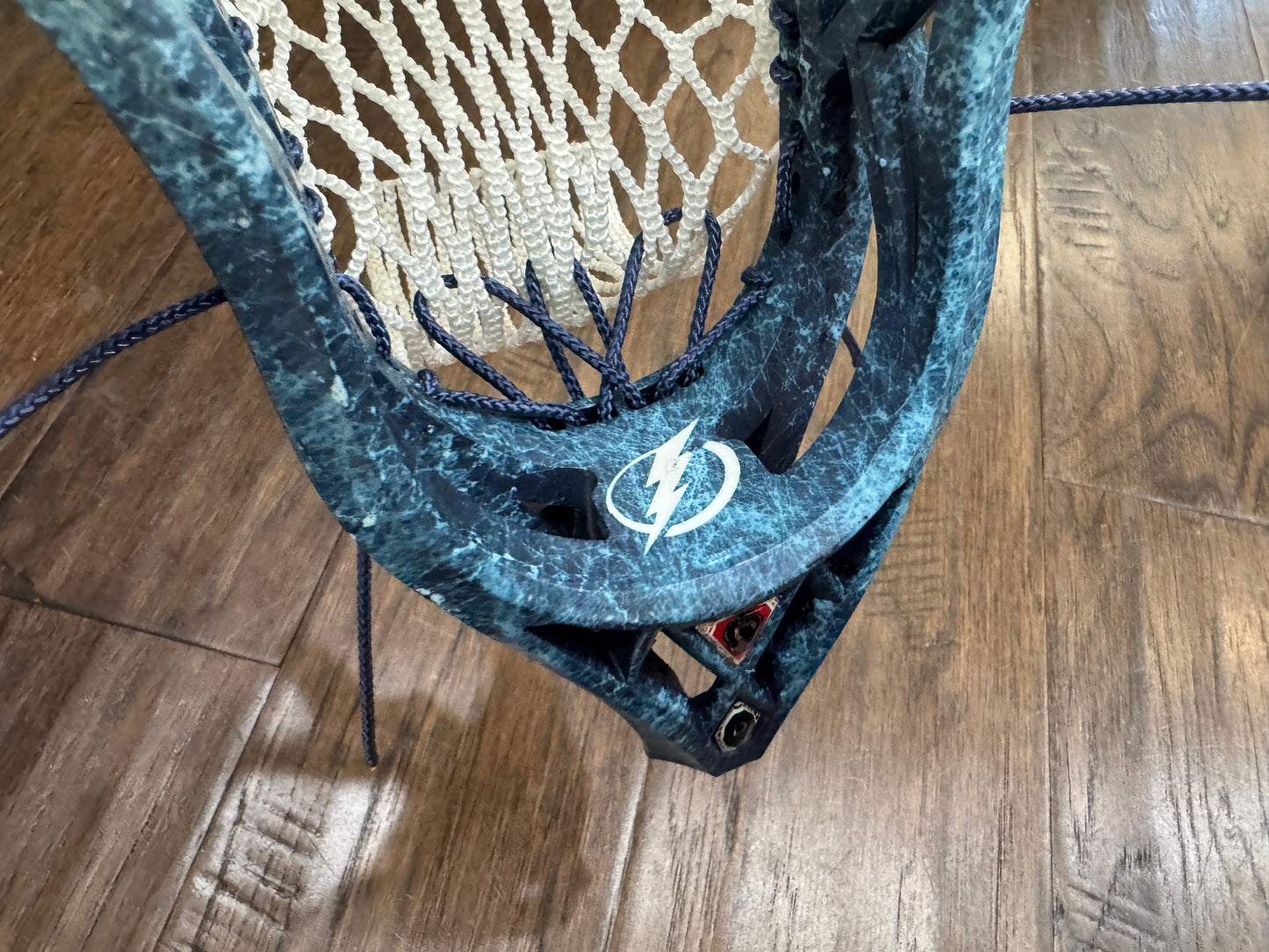 Signature Contract Pro Defense | Tampa Bay Lightning Bottom Fade + Marbling + Logo | 10D Mesh | Strung