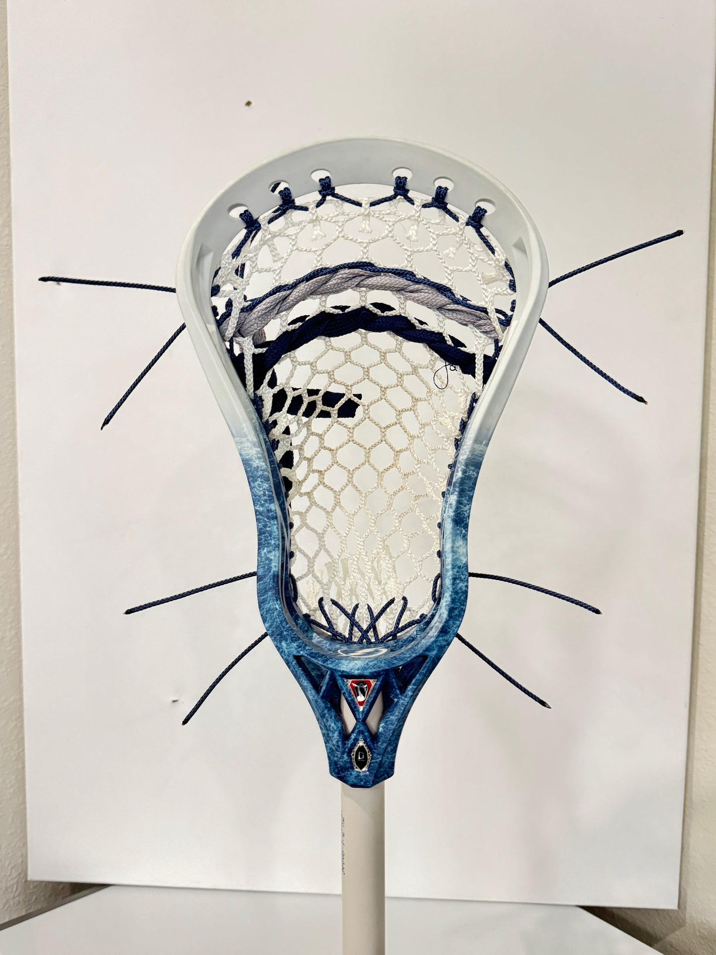 Signature Contract Pro Defense | Tampa Bay Lightning Bottom Fade + Marbling + Logo | 7D Mesh | Strung