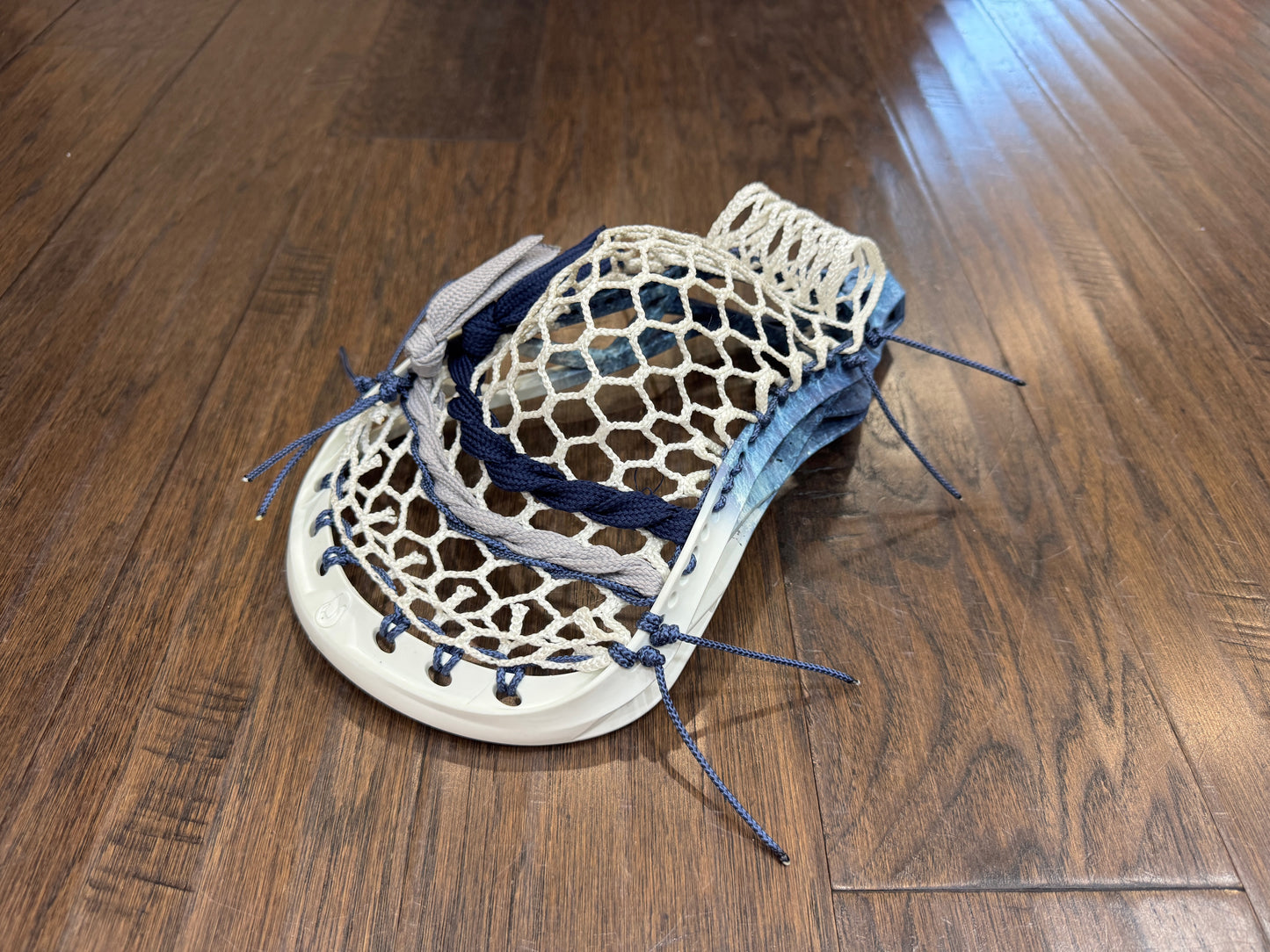 Signature Contract Pro Defense | Tampa Bay Lightning Bottom Fade + Marbling + Logo | 7D Mesh | Strung