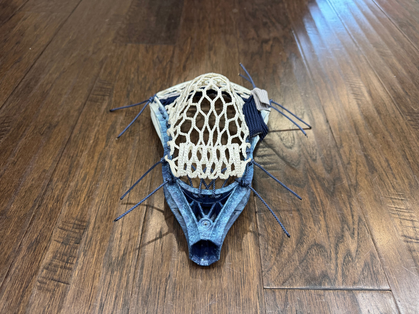 Signature Contract Pro Defense | Tampa Bay Lightning Bottom Fade + Marbling + Logo | 7D Mesh | Strung