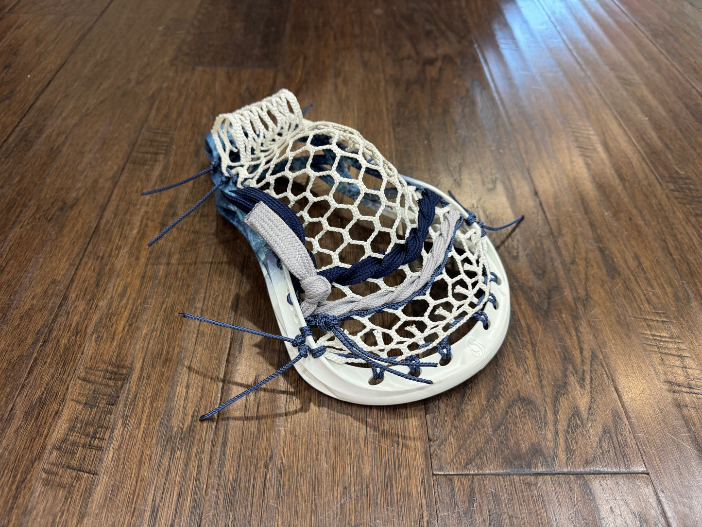 Signature Contract Pro Defense | Tampa Bay Lightning Bottom Fade + Marbling + Logo | 7D Mesh | Strung