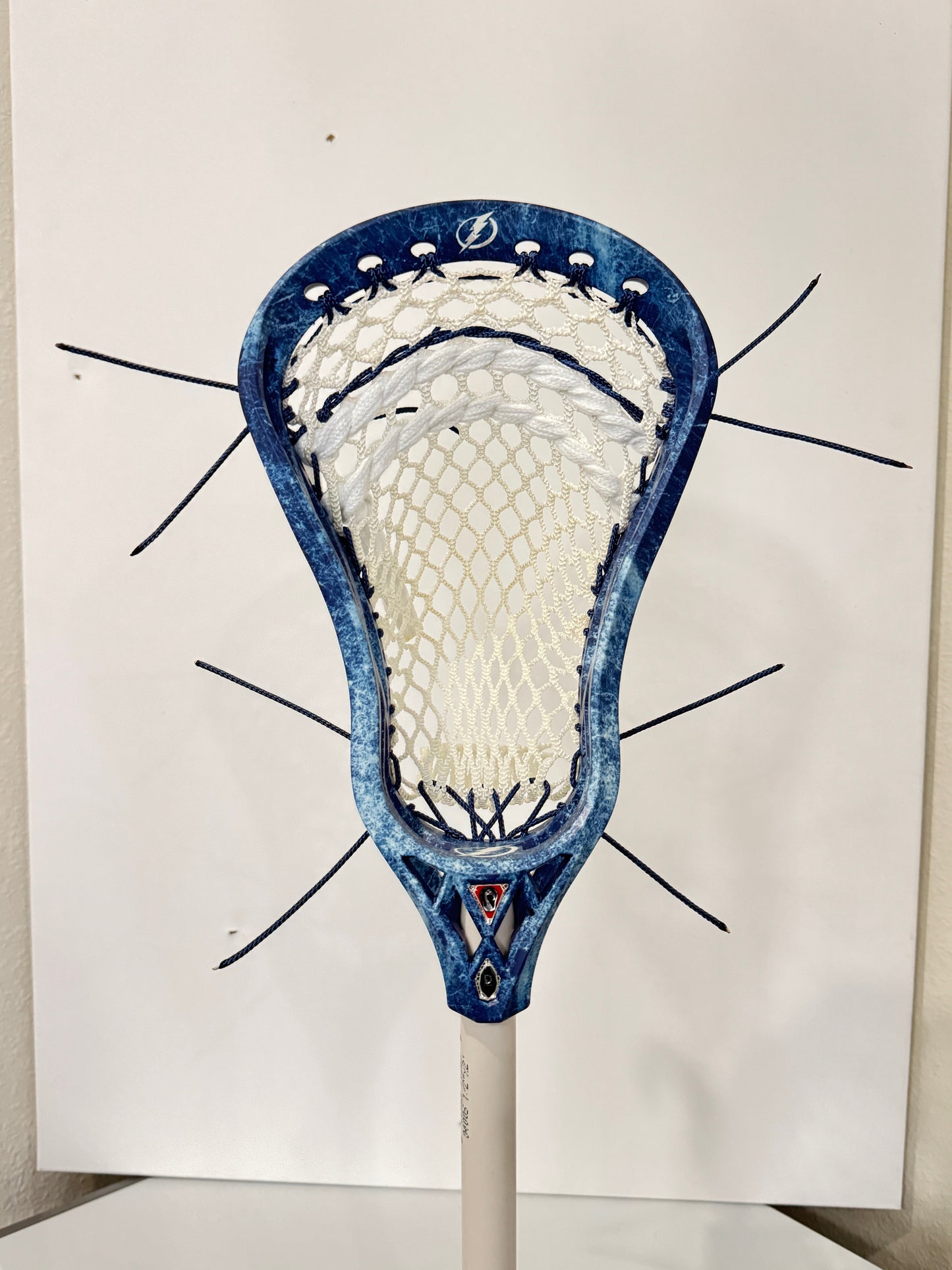 Signature Contract Pro Defense | Tampa Bay Lightning Solid + Marbling + Logo | 10D Mesh | Strung