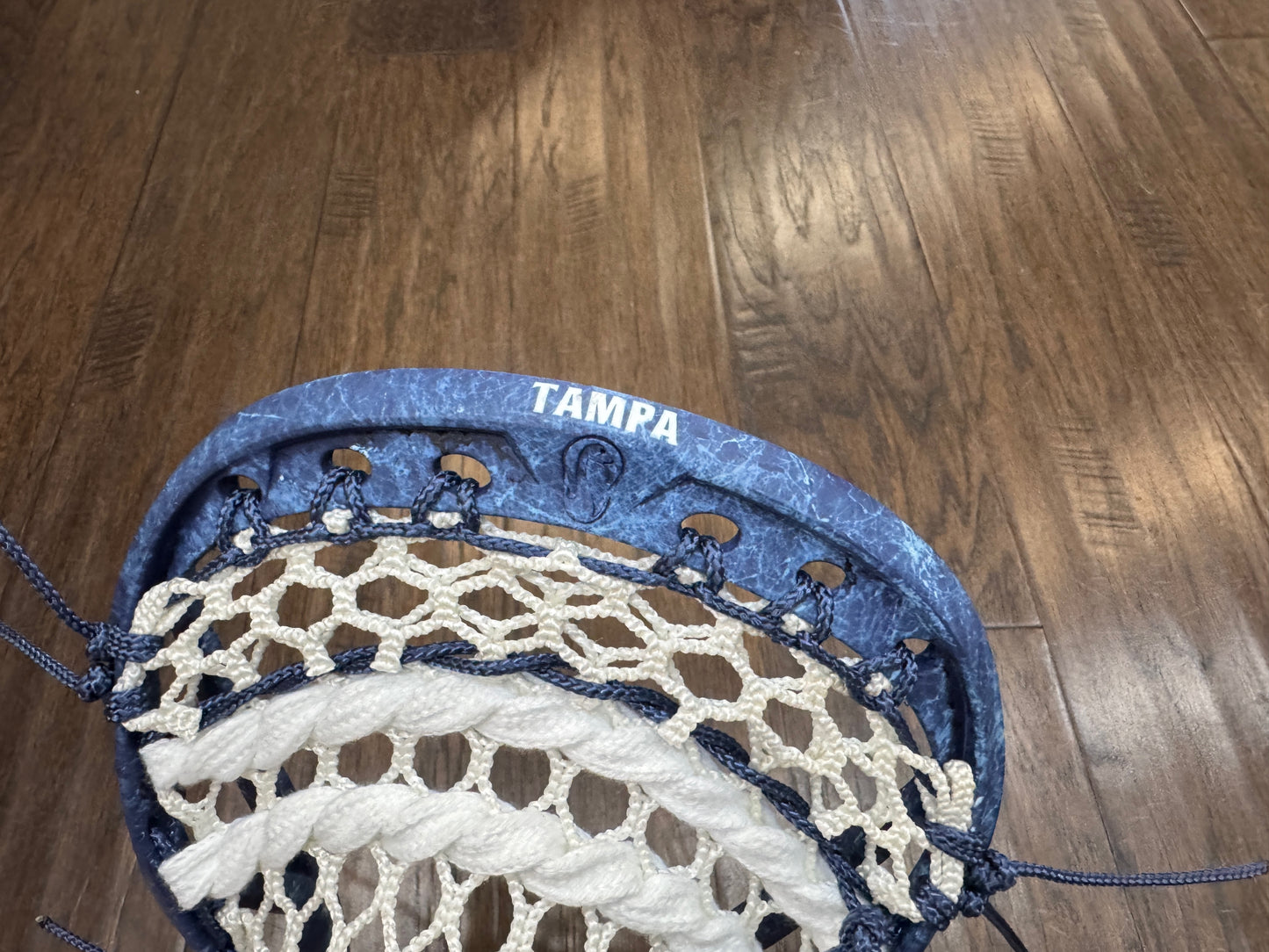 Signature Contract Pro Defense | Tampa Bay Lightning Solid + Marbling + Logo | 10D Mesh | Strung