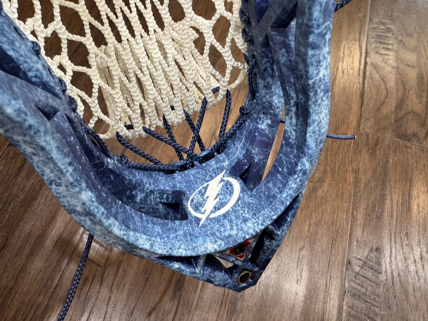 Signature Contract Pro Defense | Tampa Bay Lightning Solid + Marbling + Logo | 10D Mesh | Strung