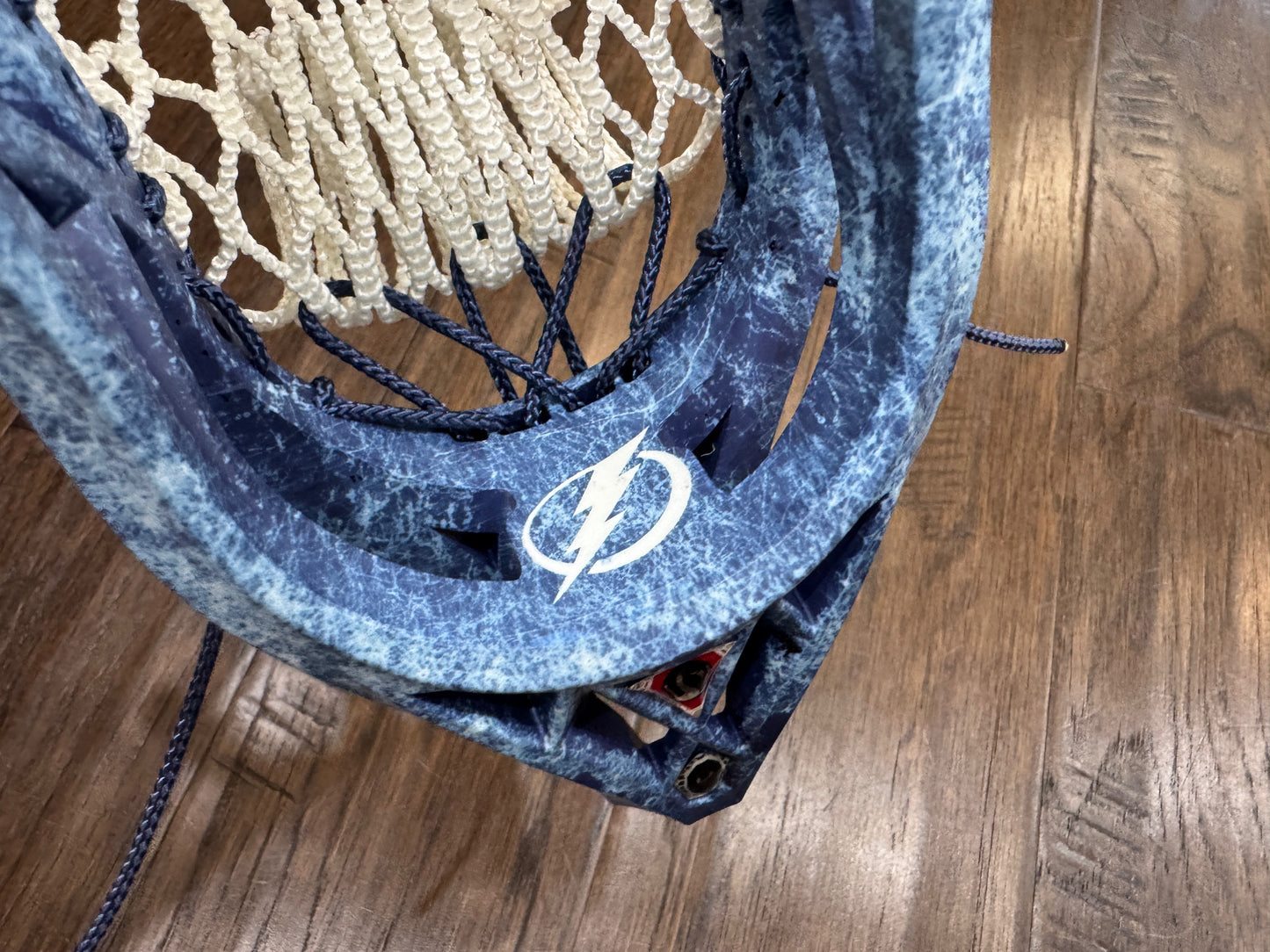 Signature Contract Pro Defense | Tampa Bay Lightning Solid + Marbling + Logo | 10D Mesh | Strung