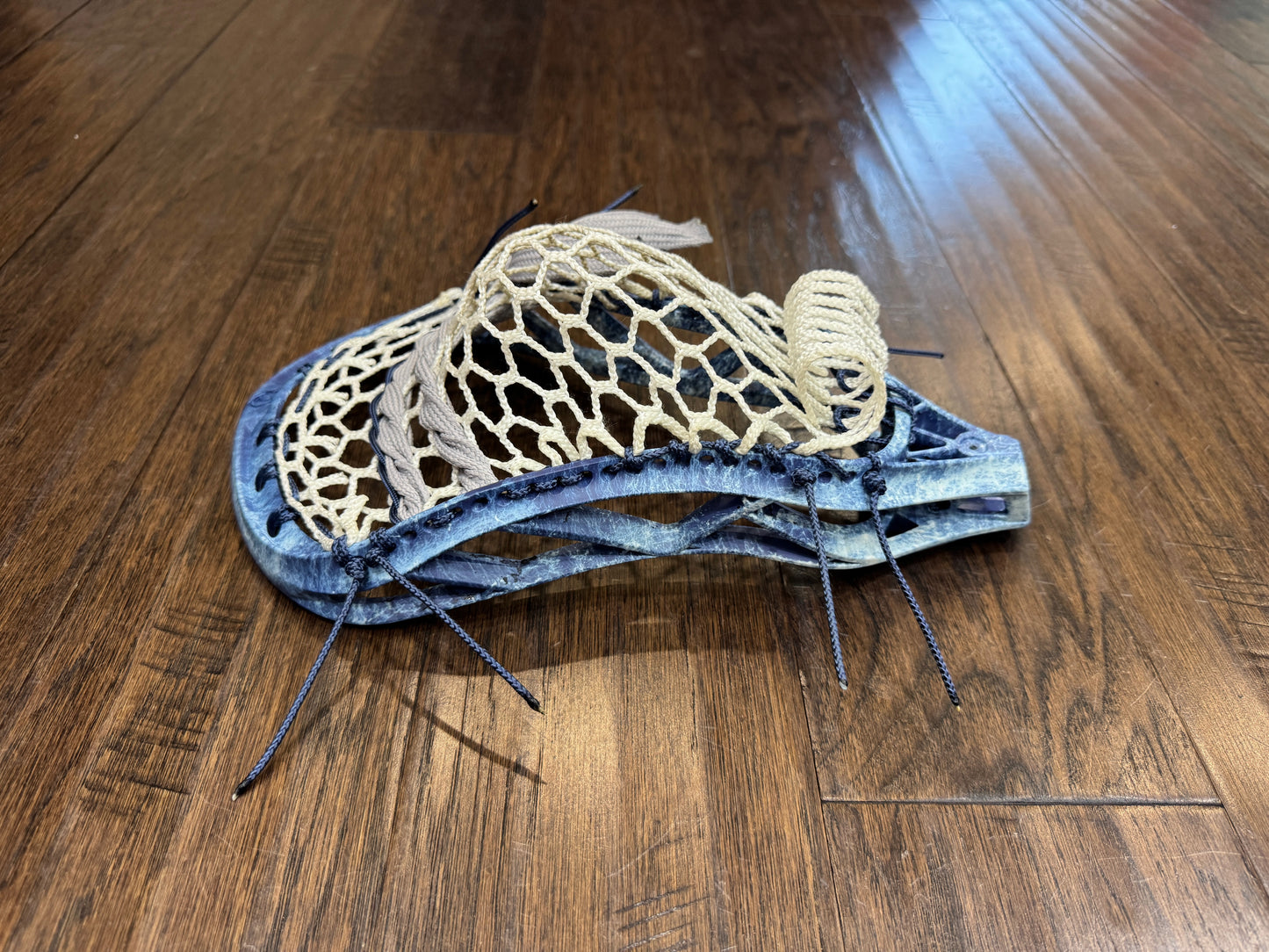 Signature Contract Pro Defense | Tampa Bay Lightning Solid + Marbling + Logo | 7D Mesh | Strung
