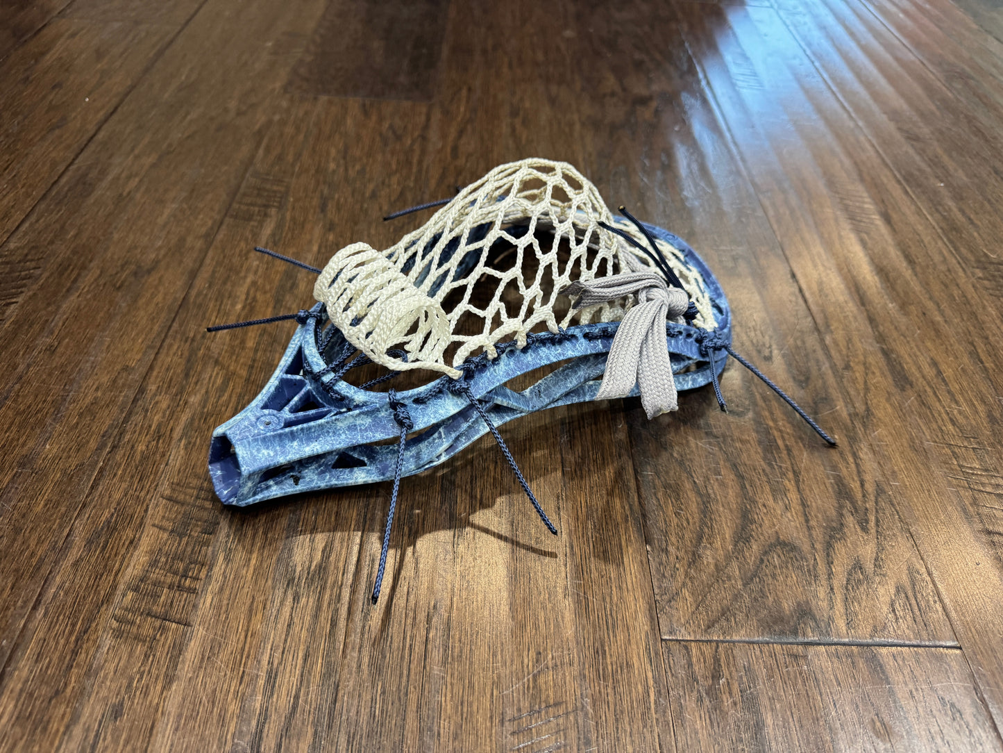 Signature Contract Pro Defense | Tampa Bay Lightning Solid + Marbling + Logo | 7D Mesh | Strung
