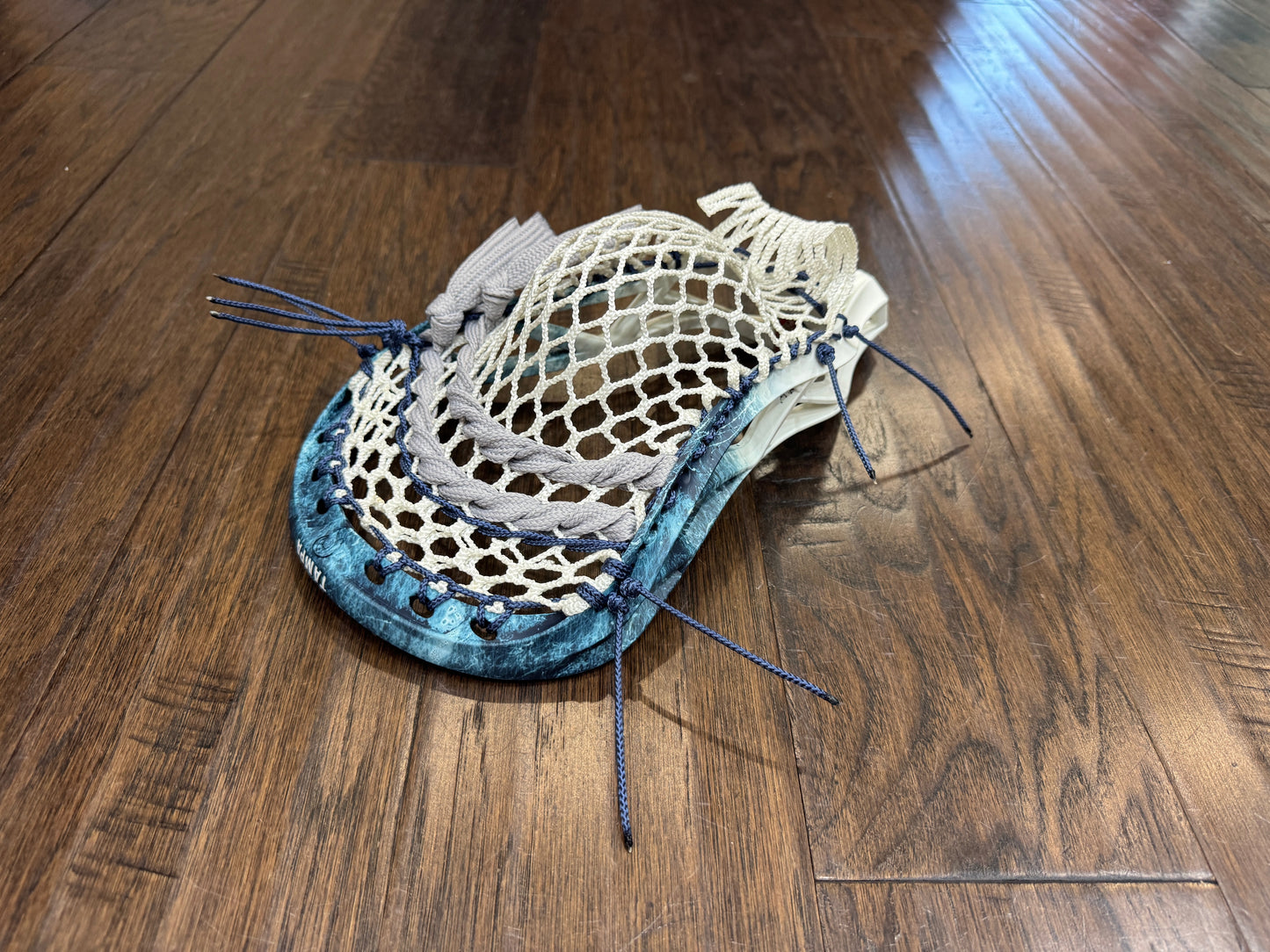 Signature Contract Pro Defense | Tampa Bay Lightning Top Fade + Marbling + Logo | 10D Mesh | Strung