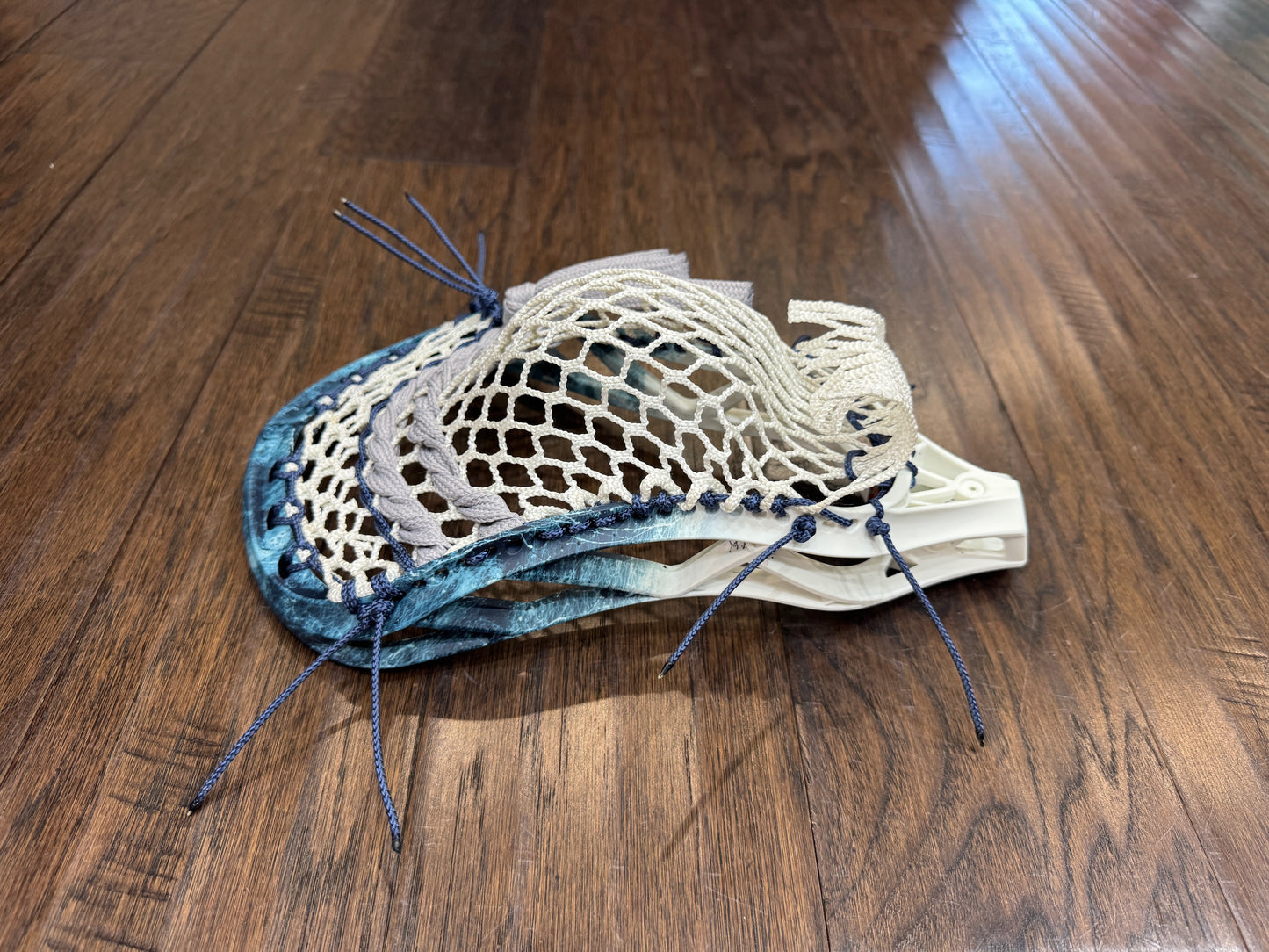 Signature Contract Pro Defense | Tampa Bay Lightning Top Fade + Marbling + Logo | 10D Mesh | Strung