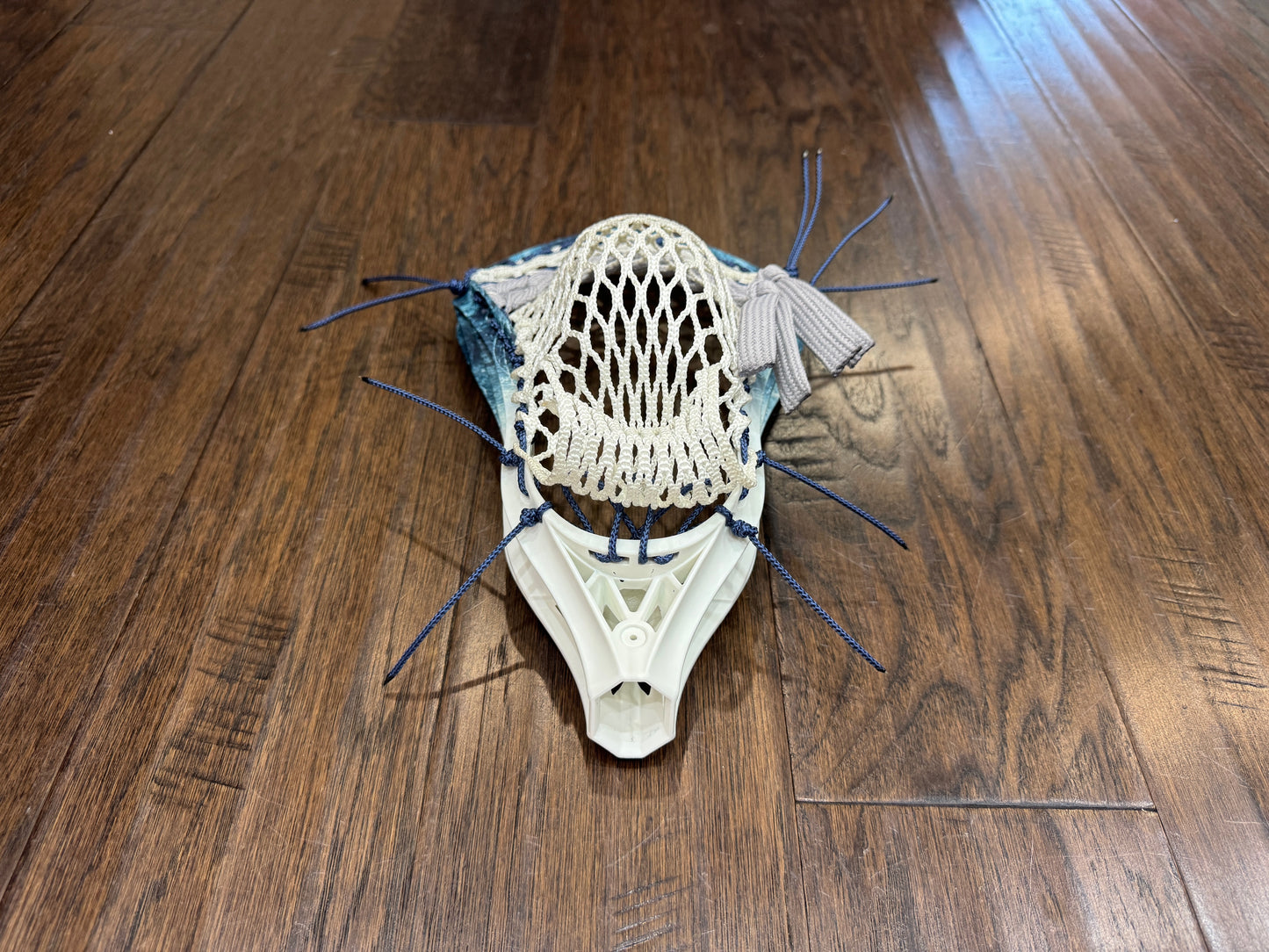 Signature Contract Pro Defense | Tampa Bay Lightning Top Fade + Marbling + Logo | 10D Mesh | Strung