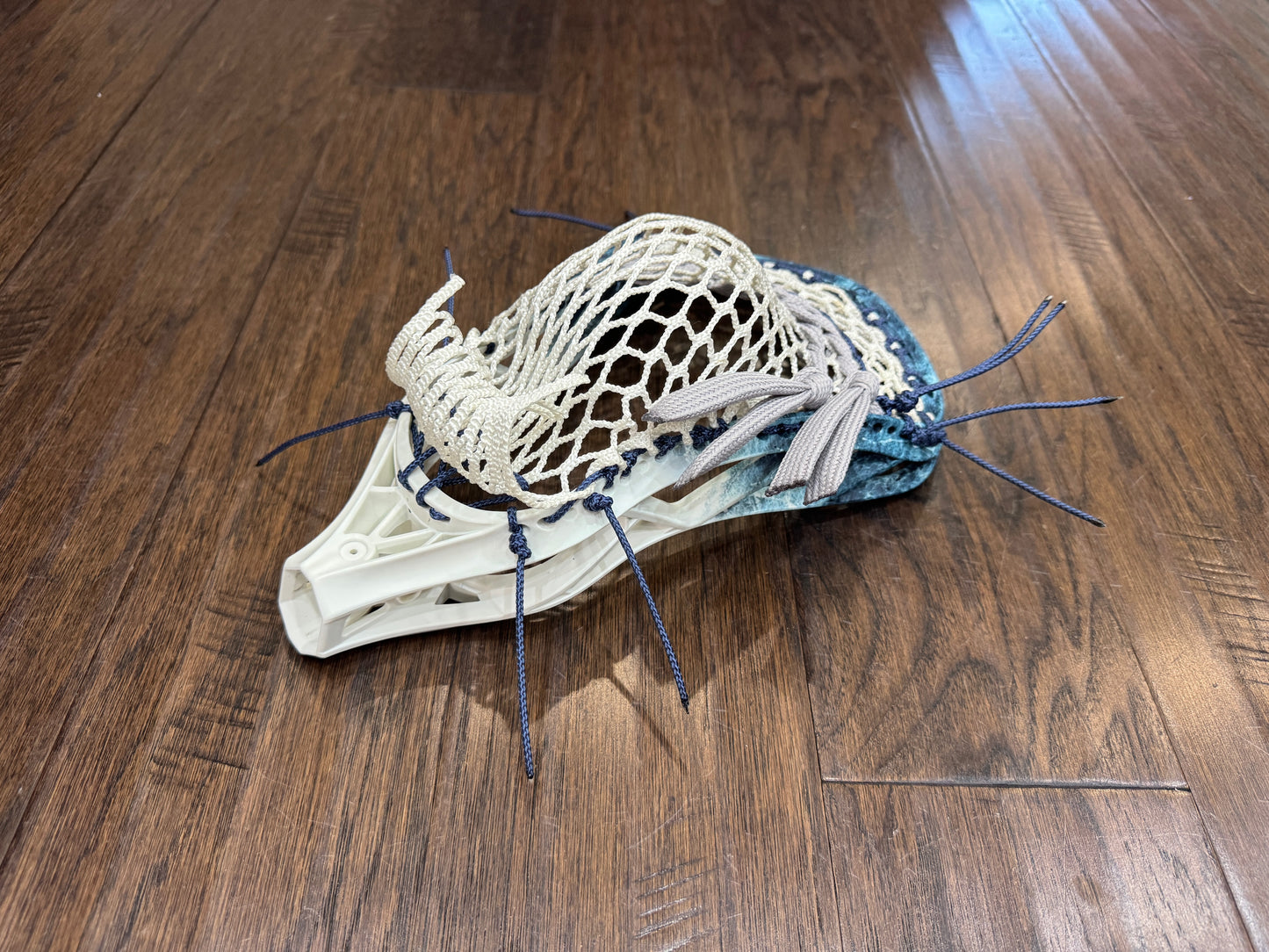 Signature Contract Pro Defense | Tampa Bay Lightning Top Fade + Marbling + Logo | 10D Mesh | Strung