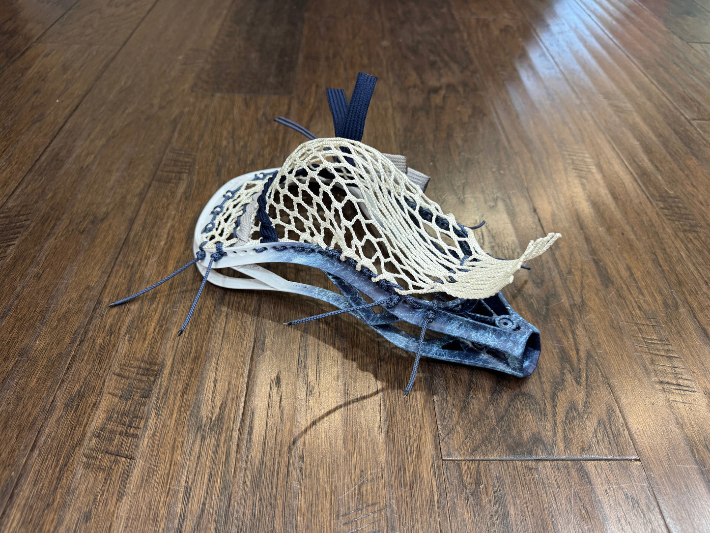 Signature Contract Universal | Tampa Bay Lightning Bottom Fade + Marbling + Logo | 10D Mesh | Strung