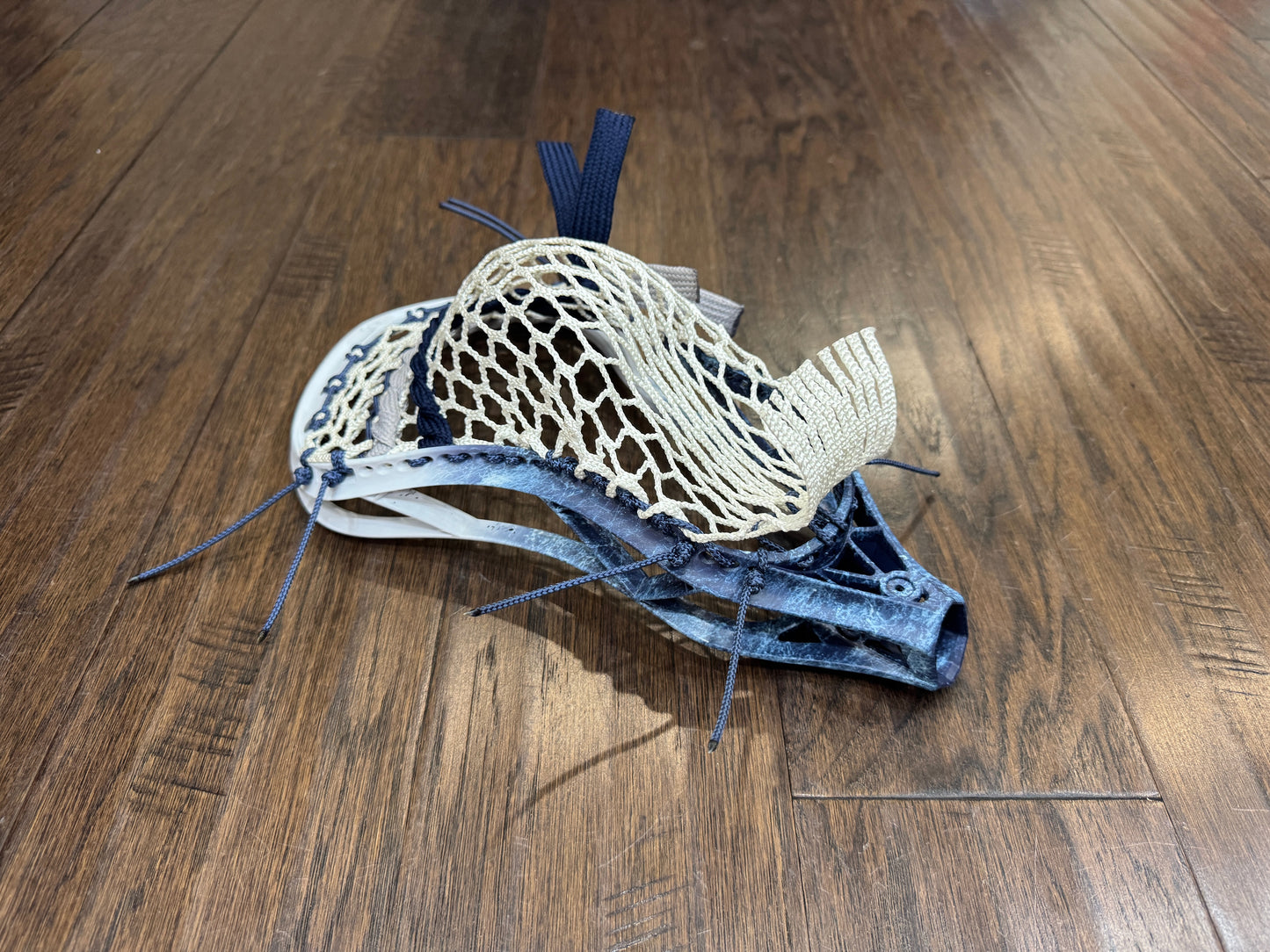 Signature Contract Universal | Tampa Bay Lightning Bottom Fade + Marbling + Logo | 10D Mesh | Strung