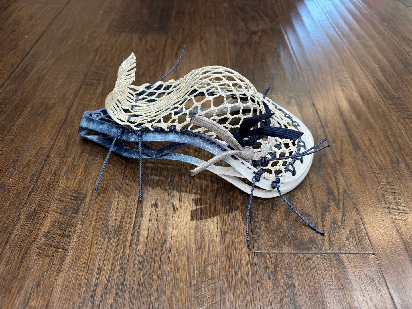 Signature Contract Universal | Tampa Bay Lightning Bottom Fade + Marbling + Logo | 10D Mesh | Strung