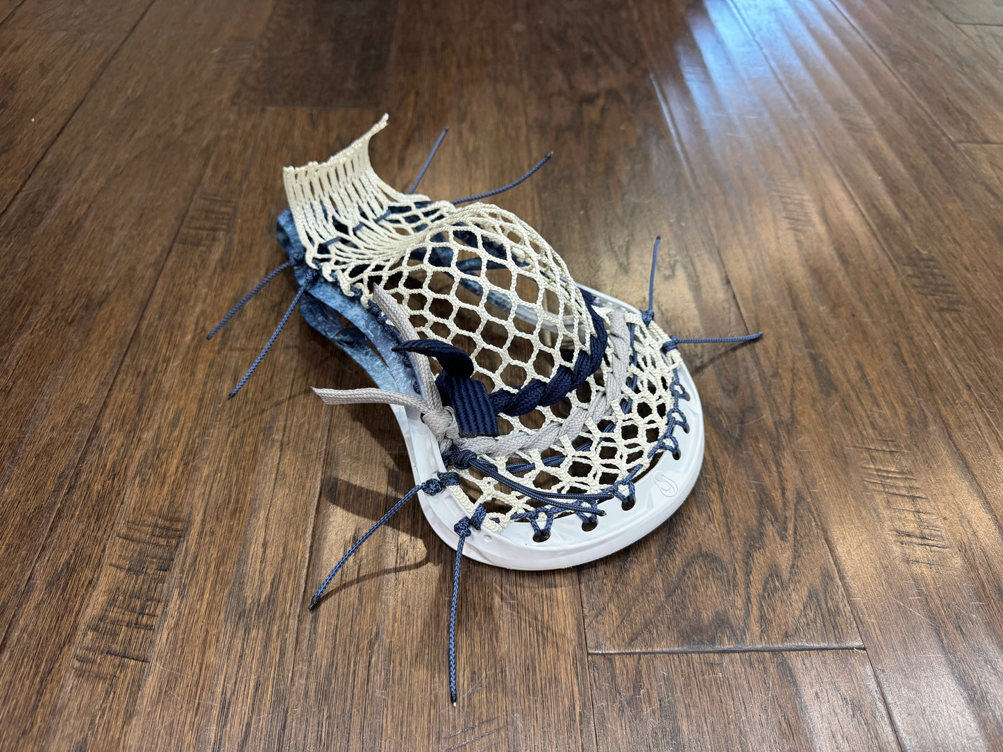 Signature Contract Universal | Tampa Bay Lightning Bottom Fade + Marbling + Logo | 10D Mesh | Strung