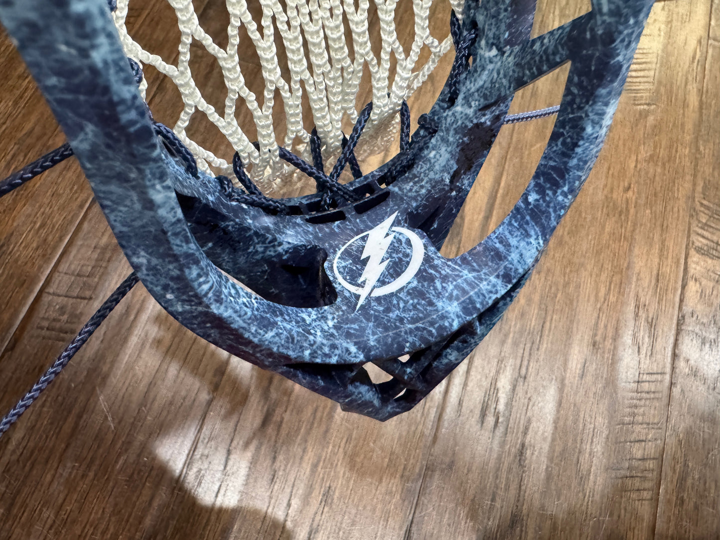 Signature Contract Universal | Tampa Bay Lightning Bottom Fade + Marbling + Logo | 10D Mesh | Strung