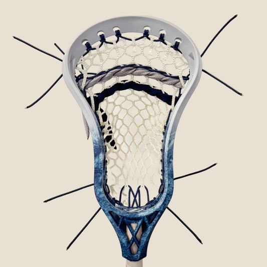 Signature Contract Universal | Tampa Bay Lightning Bottom Fade + Marbling + Logo | 7D Mesh | Strung
