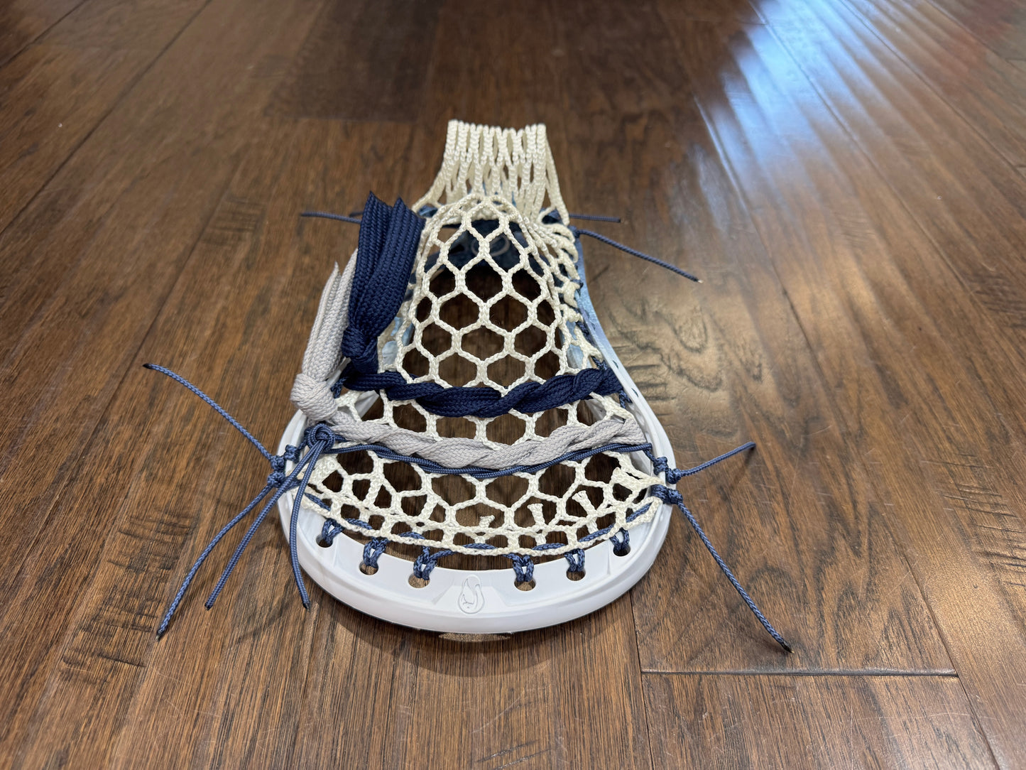 Signature Contract Universal | Tampa Bay Lightning Bottom Fade + Marbling + Logo | 7D Mesh | Strung