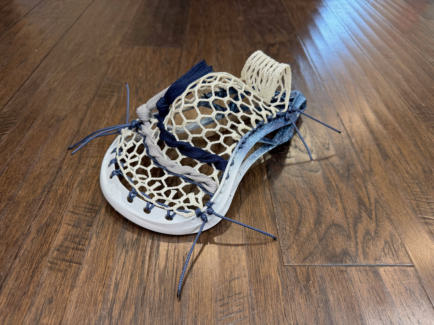 Signature Contract Universal | Tampa Bay Lightning Bottom Fade + Marbling + Logo | 7D Mesh | Strung