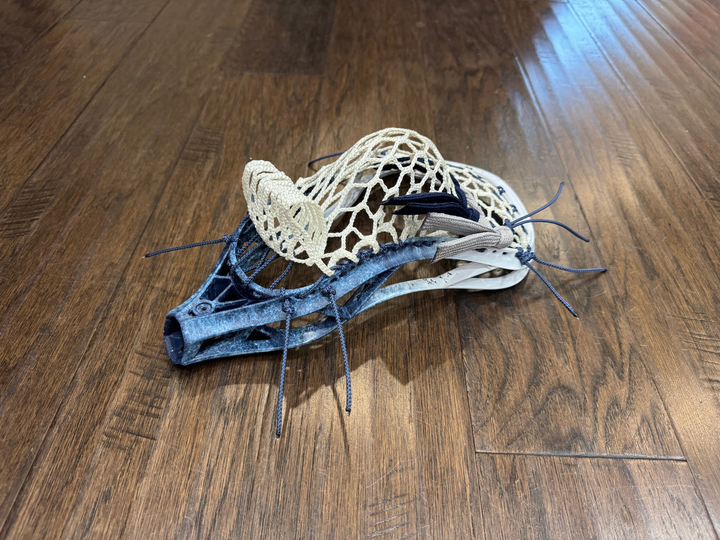 Signature Contract Universal | Tampa Bay Lightning Bottom Fade + Marbling + Logo | 7D Mesh | Strung