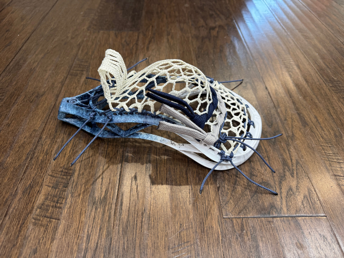 Signature Contract Universal | Tampa Bay Lightning Bottom Fade + Marbling + Logo | 7D Mesh | Strung
