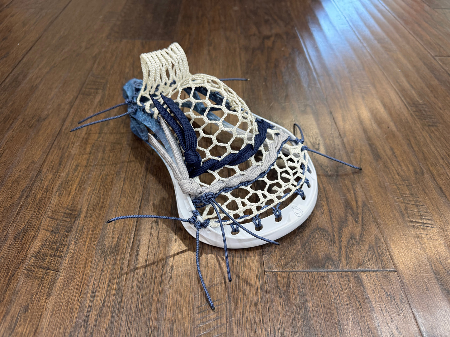 Signature Contract Universal | Tampa Bay Lightning Bottom Fade + Marbling + Logo | 7D Mesh | Strung