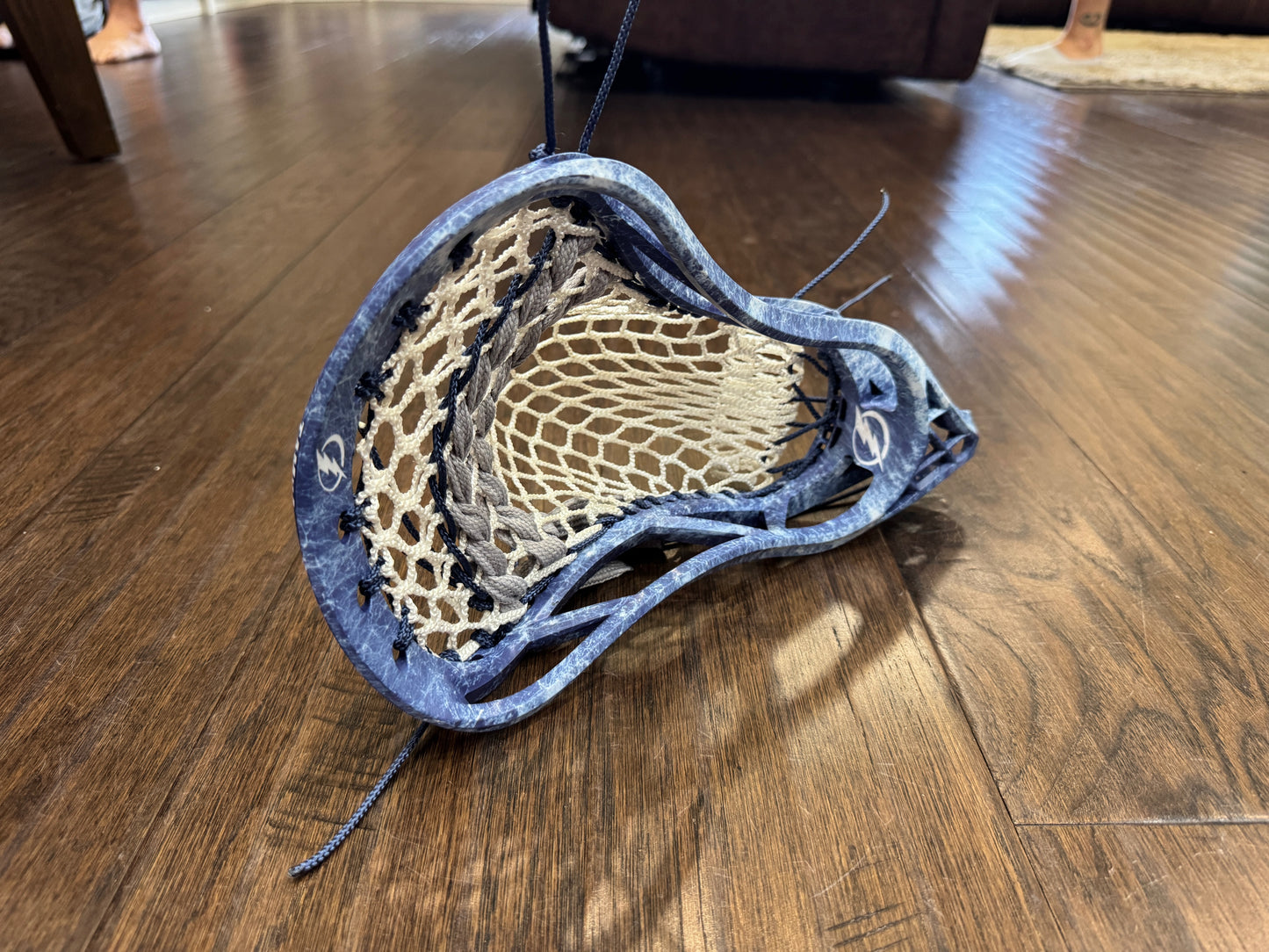 Signature Contract Universal | Tampa Bay Lightning Solid + Marbling + Logo | 10D Mesh | Strung