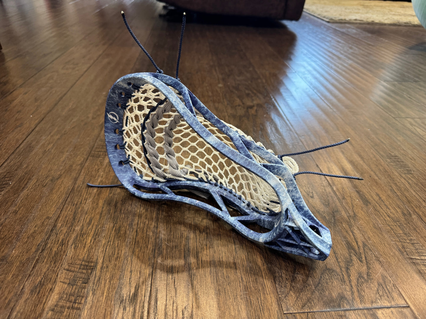 Signature Contract Universal | Tampa Bay Lightning Solid + Marbling + Logo | 10D Mesh | Strung