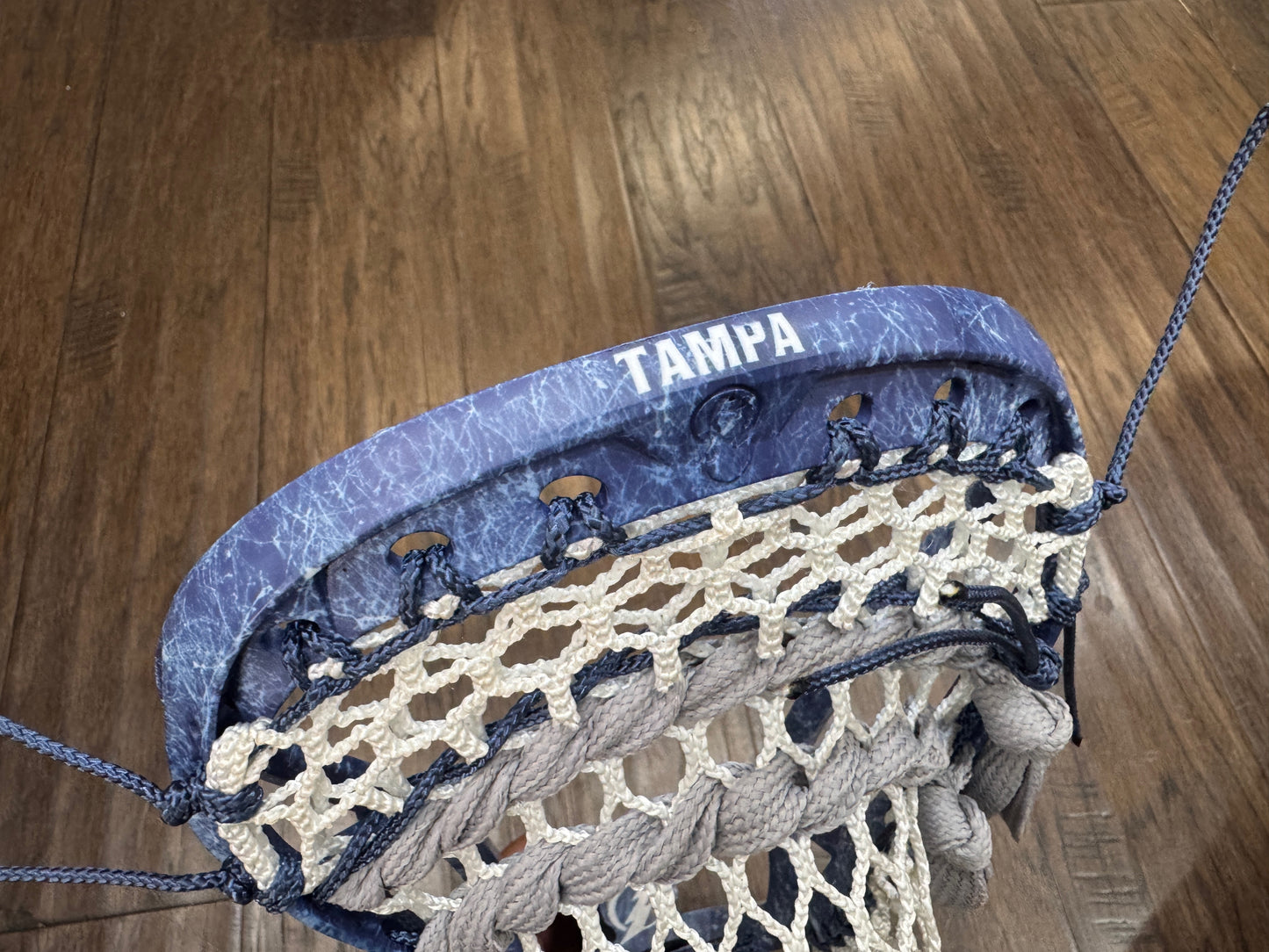 Signature Contract Universal | Tampa Bay Lightning Solid + Marbling + Logo | 10D Mesh | Strung
