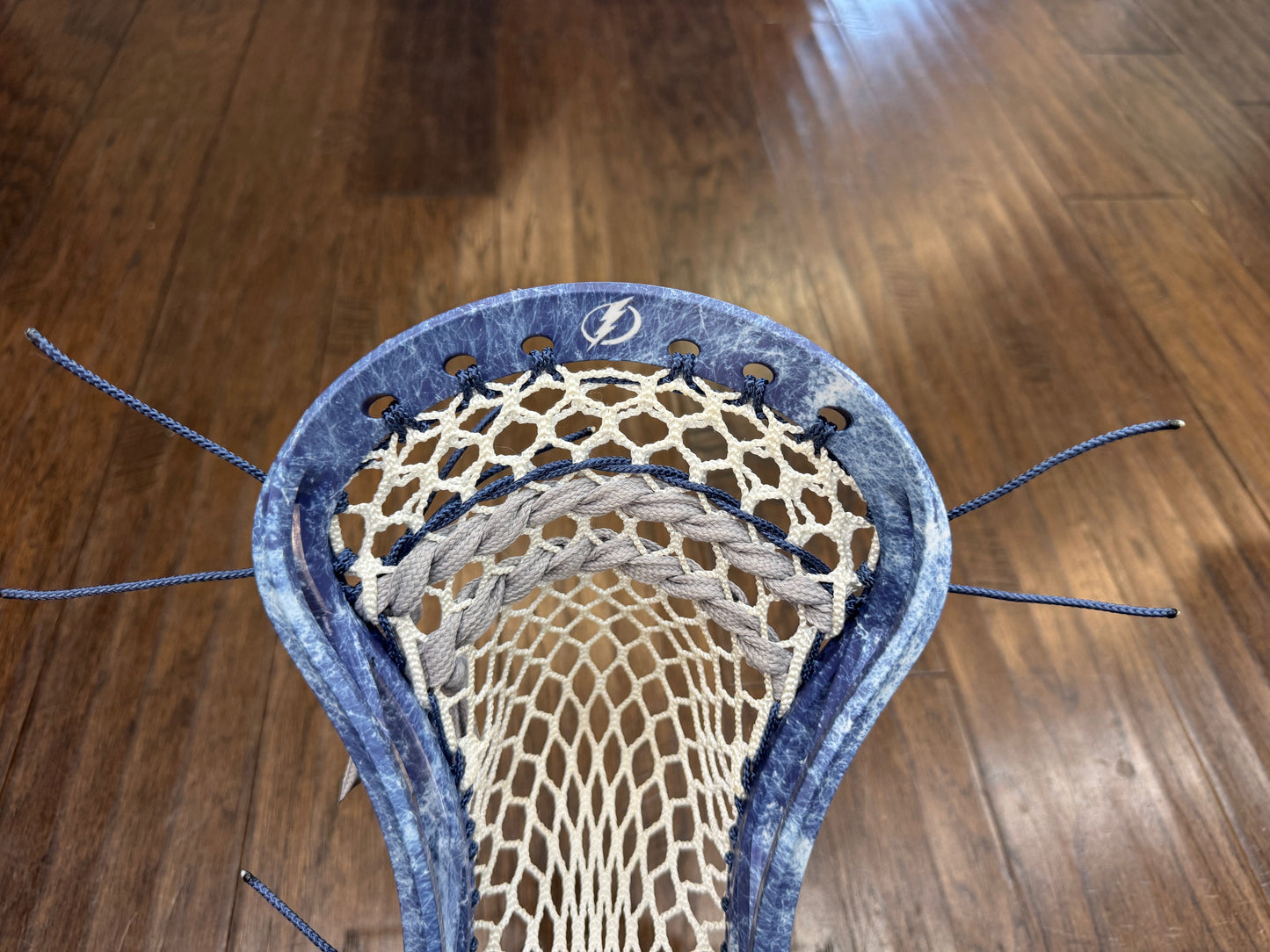 Signature Contract Universal | Tampa Bay Lightning Solid + Marbling + Logo | 10D Mesh | Strung