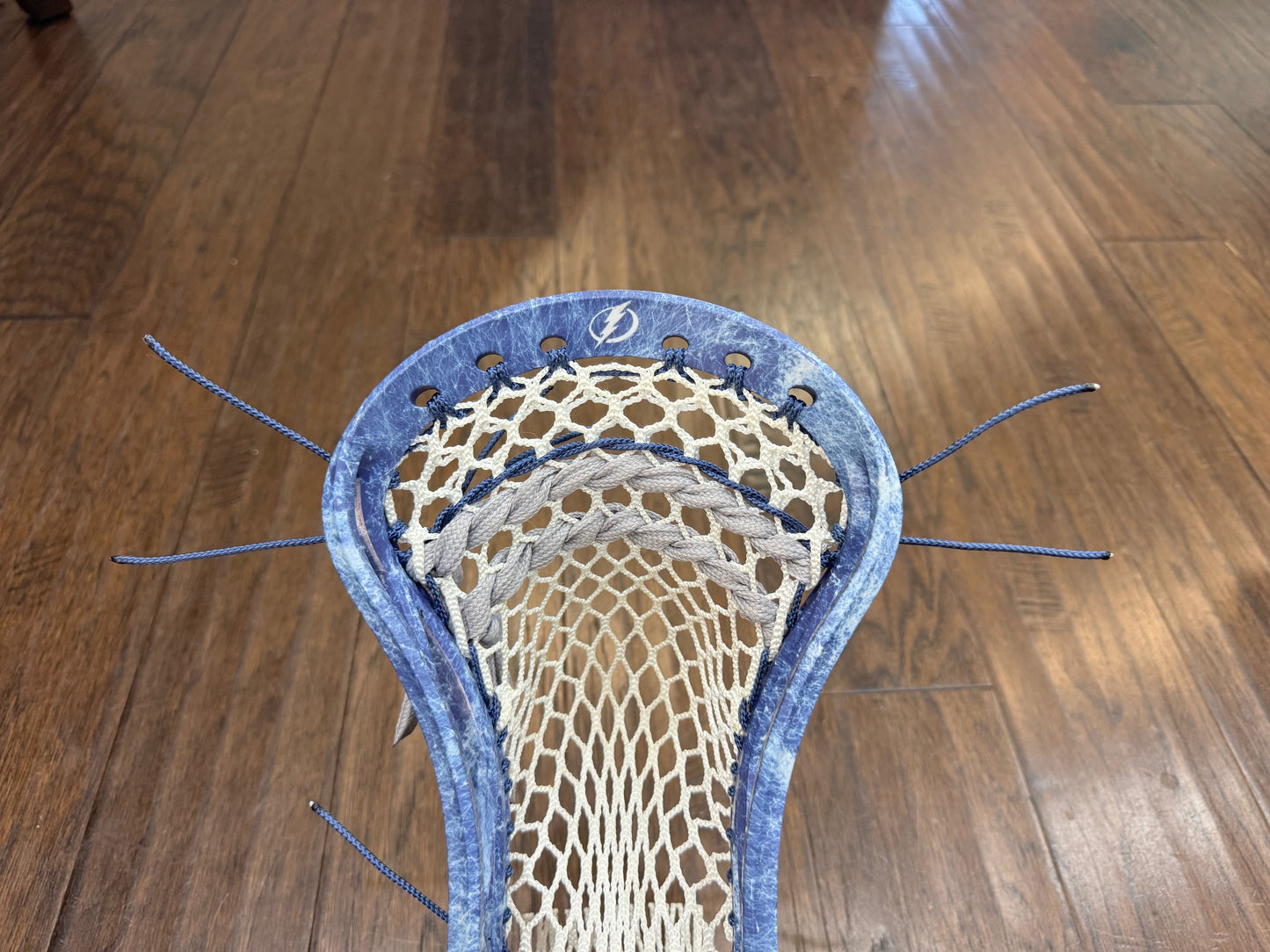 Signature Contract Universal | Tampa Bay Lightning Solid + Marbling + Logo | 10D Mesh | Strung