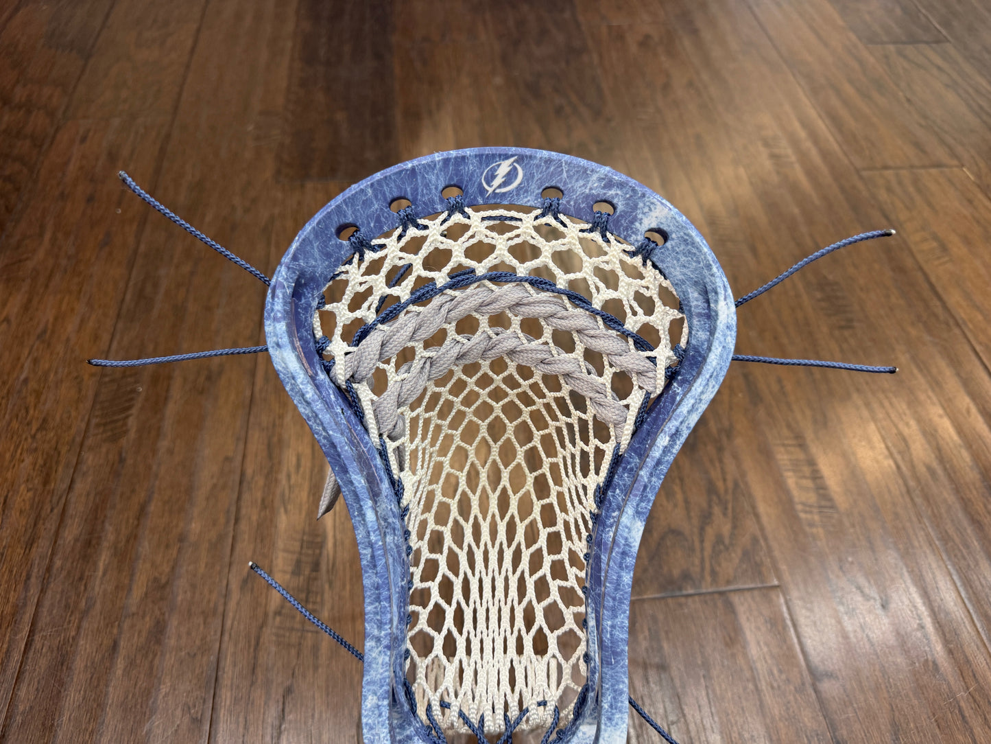 Signature Contract Universal | Tampa Bay Lightning Solid + Marbling + Logo | 10D Mesh | Strung