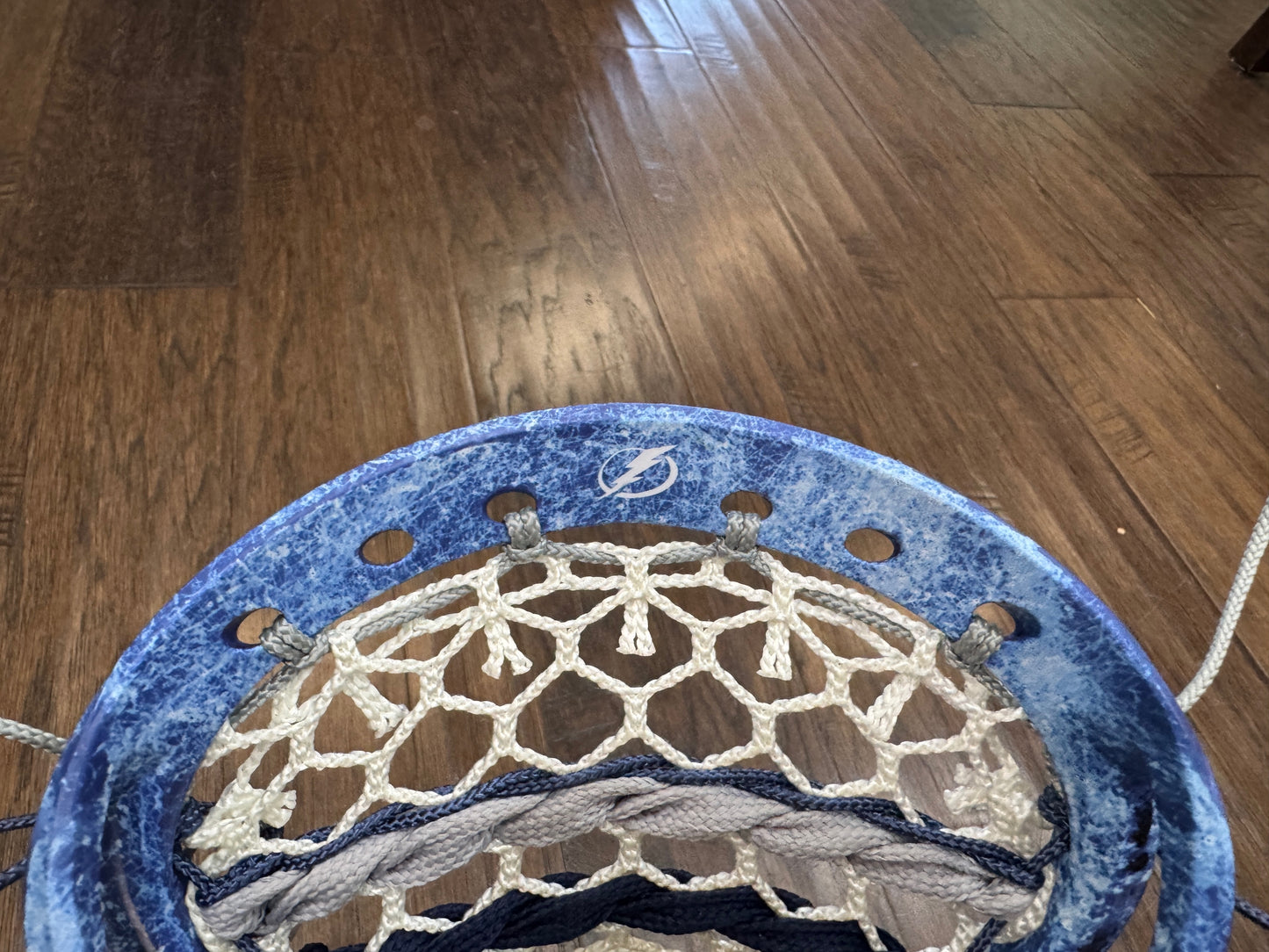 Signature Contract Universal | Tampa Bay Lightning Solid + Marbling + Logo | 7D Mesh | Strung