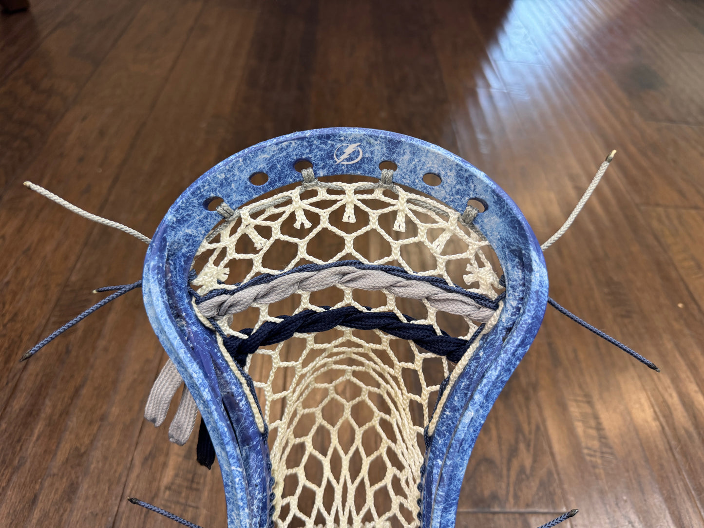 Signature Contract Universal | Tampa Bay Lightning Solid + Marbling + Logo | 7D Mesh | Strung