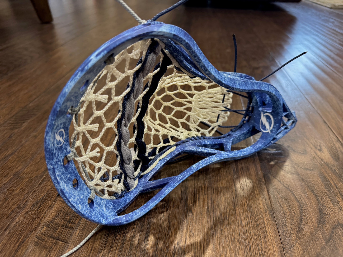 Signature Contract Universal | Tampa Bay Lightning Solid + Marbling + Logo | 7D Mesh | Strung
